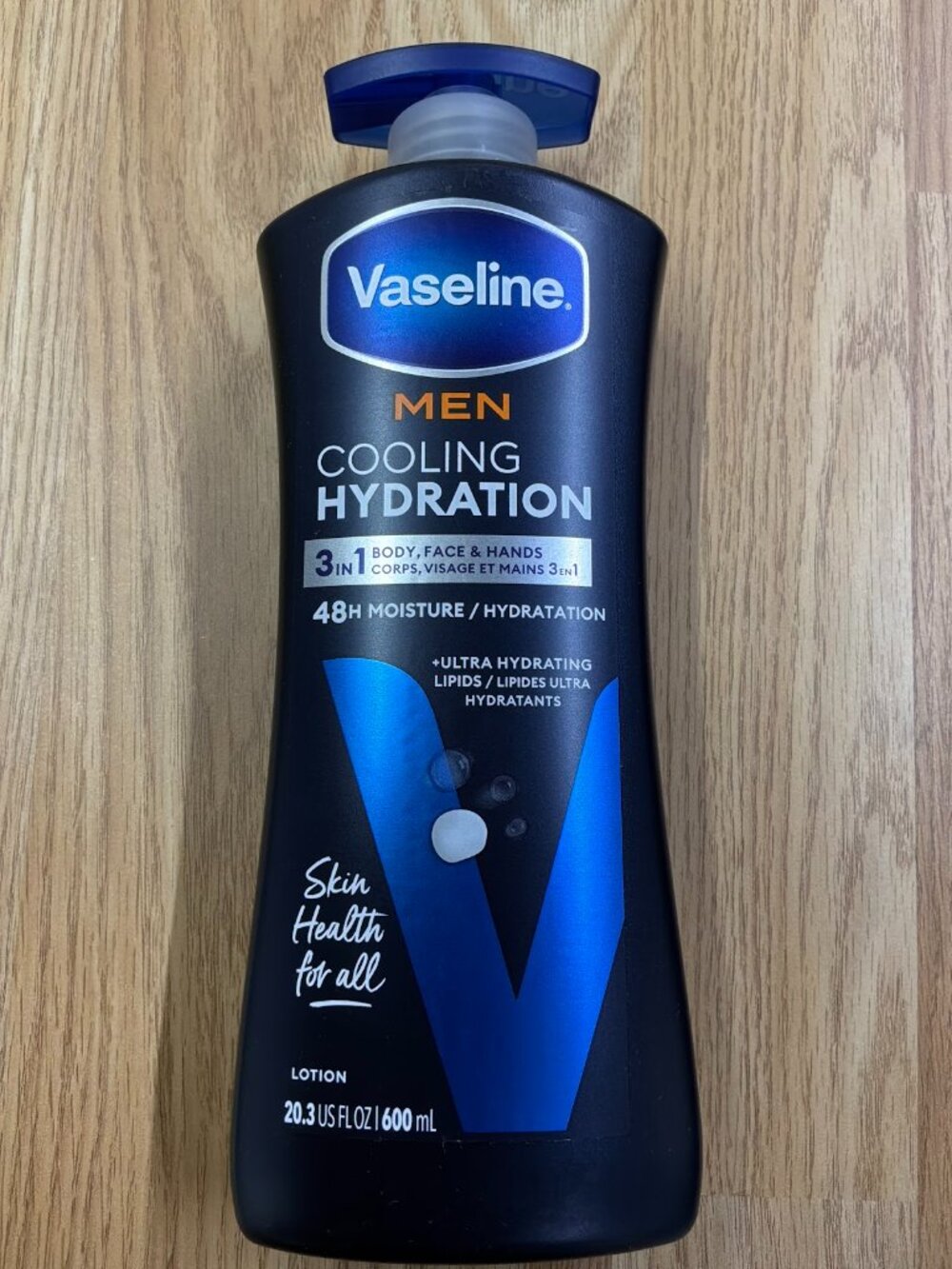 Vaseline Men Fast Absorbing 3-in-1 Lotion Face Hands & Body 20.3oz